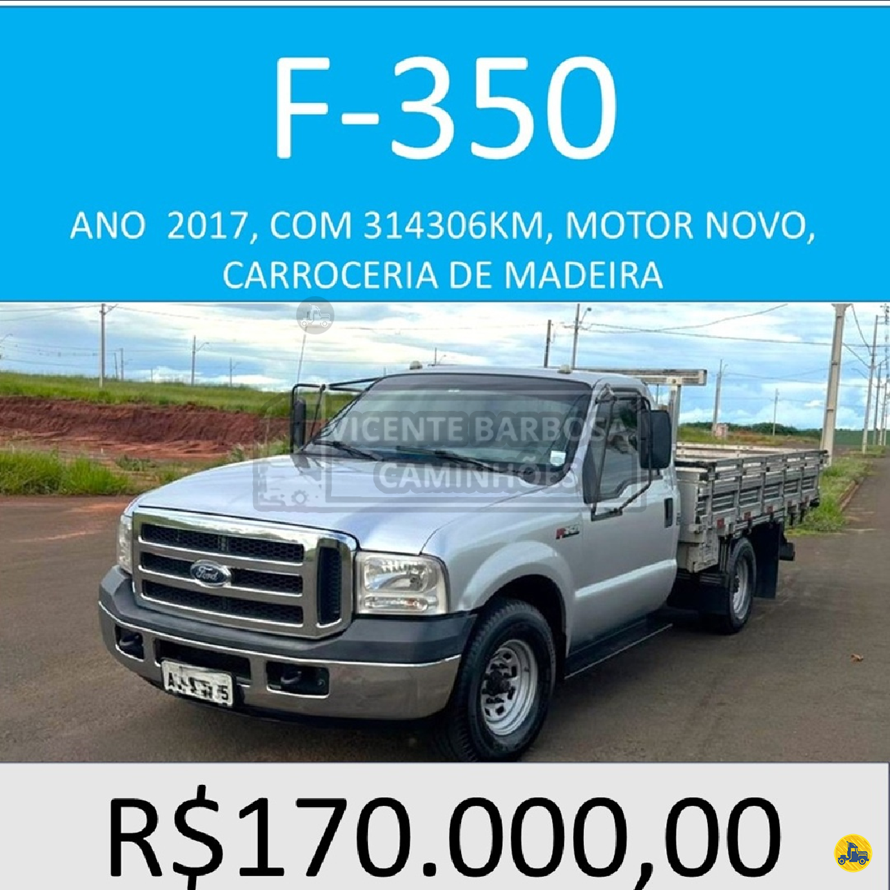 F350 de Vicente Barbosa Caminhões
